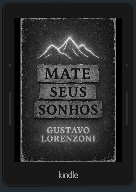 Capa do livro digital Mate Seus Sonhos aberta no Kindle