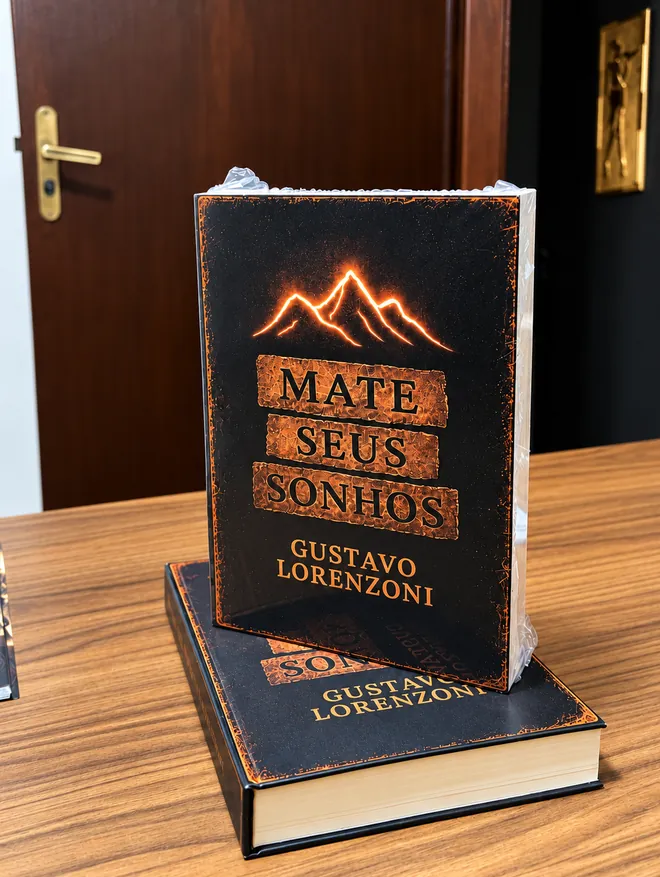 Capa do livro físico Mate Seus Sonhos, de Gustavo Lorenzoni